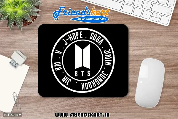 DON'T JUDGE ME FRIENDSKART BTS Gaming Mouse Pad for Laptop / Computer and Water Resistance Coating Natural Rubber Non Slippery Rubber Base (BTS-03)-thumb3