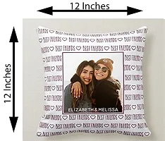 FRIENDSKART.in Free! Free! Personalized/Customized Cushion Cover with Filler, 12X12 ONE Side, Surprised Gift for Love One Printed, Best Gift Item Any Occasion, Best Friends (CUSHION-111)-thumb2