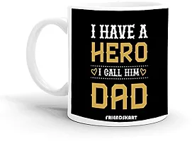 Friendskart.in Ceramic Coffee Printed Mug for Dad, Happy Daddy Day, Happy Father Day (Happy Father Day8)-thumb1