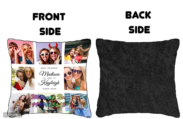 DON'T JUDGE ME Personalized / Customized Polyester 250TC Cushion Cover ( Standard , White , Size: 12 in x 12 in )-thumb3