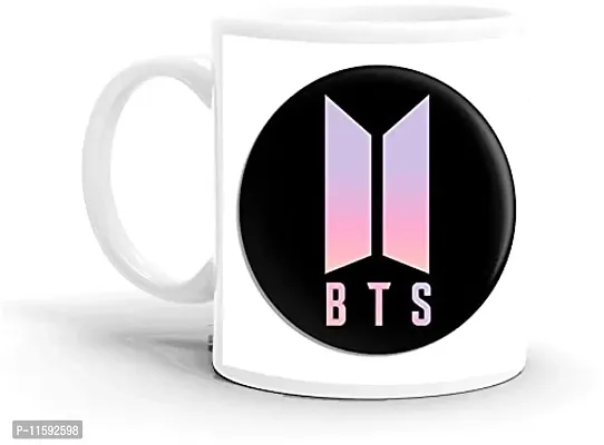 DON'T JUDGE ME FRIENDSKART BTS Logo HD Printed Creamic Coffee Mug 350 Ml (BTS-04)-thumb4