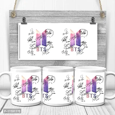 DON'T JUDGE ME FRIENDSKART BTS Logo HD Printed Creamic Coffee Mug 350 Ml (BTS-08)-thumb3