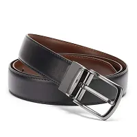 BIZZARE Belts for Men Reversible Leather 1.25 Waist Strap Fashion Dress Buckle - 1 Year Warranty-thumb3