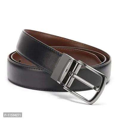 BIZZARE Belts for Men Reversible Leather 1.25 Waist Strap Fashion Dress Buckle - 1 Year Warranty-thumb4