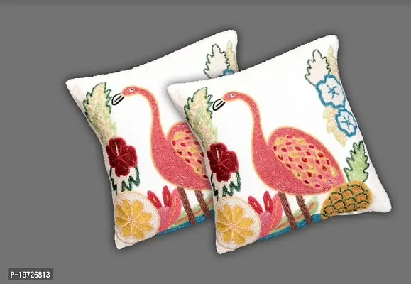 Stylish Multicoloured Cotton Printed Cushion Covers-thumb0