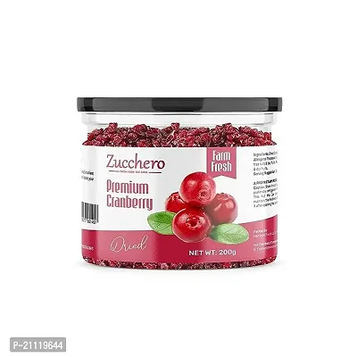 Zucchero Premium Dried Cranberry, 200 Gm Sweet And Tangy-thumb0