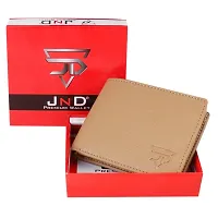 JnD Men Casual Beige Artificial Leather Wallet  (4 Card Slots)-thumb4