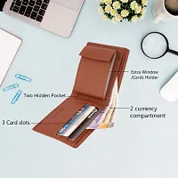 Men Casual, Formal Tan Artificial Leather Wallet - Regular Size  (12 Card Slots)-thumb1