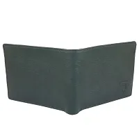 Men Casual, Formal Green Artificial Leather Wallet - Regular Size  (12 Card Slots)-thumb2