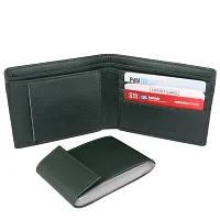 Men Casual, Formal Green Artificial Leather Wallet - Regular Size  (12 Card Slots)-thumb3