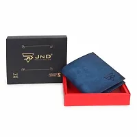 Men Casual, Evening/Party, Formal, Travel Blue Genuine Leather RFID Wallet  (8 Card Slots)-thumb4