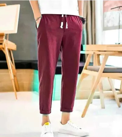 Classic Blend Solid Track Pants for Men