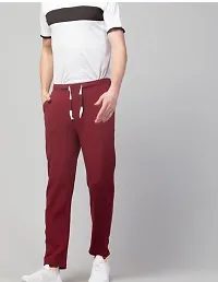 Classic Cotton Blend Solid Track Pants for Men-thumb2