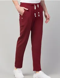 Classic Cotton Blend Solid Track Pants for Men-thumb3