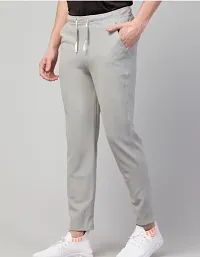 Classic Cotton Blend Solid Track Pants for Men-thumb2
