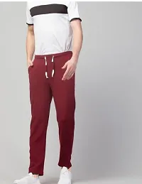 Classic Cotton Blend Solid Track Pants for Men-thumb1