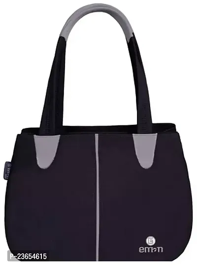 Stylish Black Polyester  Tote Bags For Women-thumb0