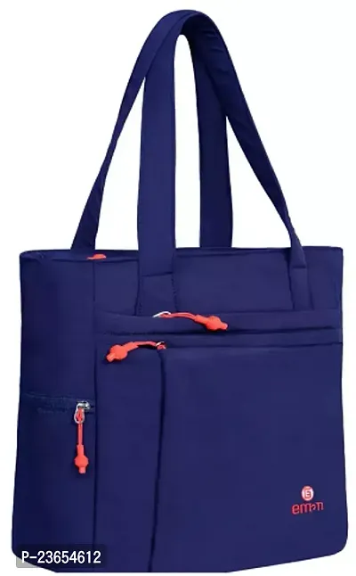 Stylish Navy Blue Synthetic  Tote Bags For Women-thumb0