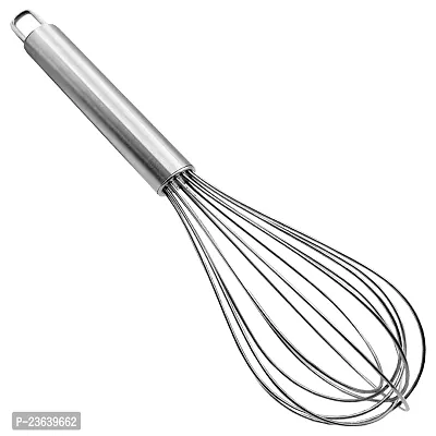 nbsp;Multiuses Stainless Steel Kitchen Utensil Balloon Shape Wire Whisk, Egg Beater, Kitchen Tool, 20cm (Silver), Standard-thumb0