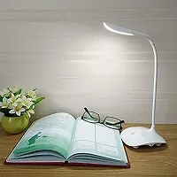 Sked Zone Rechargeable led Desk Lamp Touch Control On Off Student Study Table Lamps Touch Dimmer Night Reading Lamp for Children Eye Protection Lamp(White,Pack of 1)-thumb1