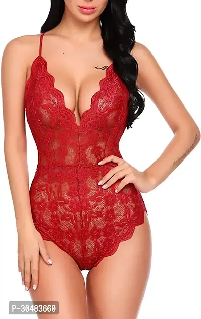 BABYDOLL LINGERIE JEHAR RED-thumb0