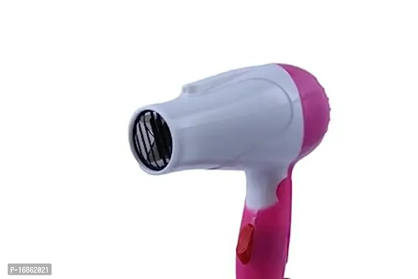 Professional Dryer NV-1290 Hair Dryer With 2 Speed Control For WOMEN and MEN, Electric Foldable Hair Dryer 1000 Watts (Pink and White)-thumb4