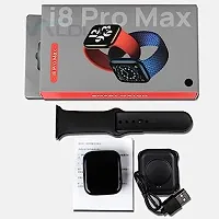 Smart Watch i8 Pro Max Touch Screen Bluetooth Smartwatch with Activity Tracker Compatible with All 3G/4G/5G Android  iOS Smartphones Built Mic  Speaker IP68 Rating -Black-thumb3