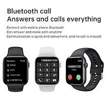 Smart Watch i8 Pro Max Touch Screen Bluetooth Smartwatch with Activity Tracker Compatible with All 3G/4G/5G Android  iOS Smartphones Built Mic  Speaker IP68 Rating -Black-thumb1
