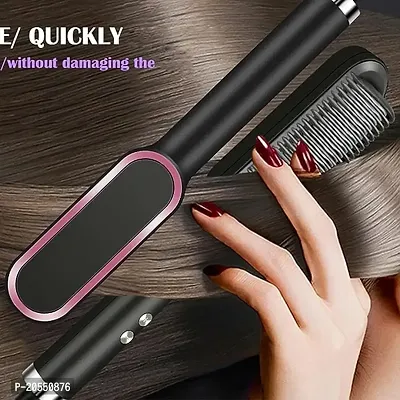 Hair Straightener Brush, Hair Straightener Comb 5 Temperature Control Product #1-thumb0