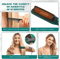 Hair Straightener Brush, Hair Straightener Comb 5 Temperature Control Product #1-thumb1