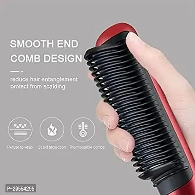 Hair Straightener, Hair Straightener Comb for Women  Men, Hair Styler, Straightener Machine Brush/PTC Heating Electric Straightener with 5 Temperature(assorted)-thumb4