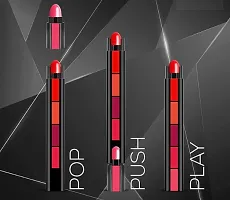 Hot Beauty 5 in 1 Lipsticks for Working Women  Girls, Red Edition Colors Sensational Fabulous Matte Finish Shades- Travel Pack 7.5g-thumb4