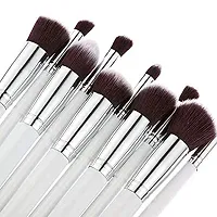 Beautify Look 10 Premium Makeup Brushes Set White + 6 Makeup Sponges  Puff-thumb2