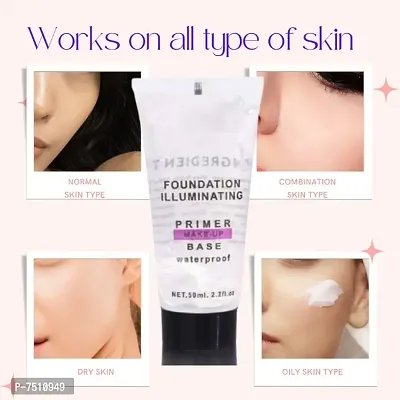 Hot Beauty Perfect Professional Foundation Illuminating Gel Primer Makeup Base waterproof for Women  Girls Party Makeup.-thumb2