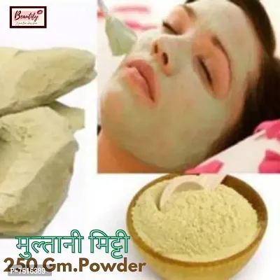 Hot Beauty 100% Natural Multani Mitti Powder for Face Pack | Fullers Earth Clay (250 Grams)-thumb3