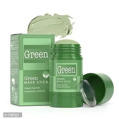 Beautify Look Green Tea Cleansing Mask Stick for Face | Oil Control | For Blackheads,  Anti-Acne | Purifying Mud Mask Travel Pack-thumb0