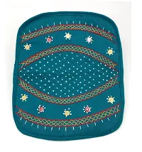 srishopify handicrafts Handcrafted Cotton Clutches Women Banjara Embroidered Purse Magnetic Closure Stylish 2 Fold Wallet Original Mirror Work Return Gift Items 8.5 Inch Rama Green-thumb2