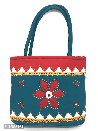 srishopify handicrafts Women Hobo Shoulder Bag Stylish Shoulder Bag Womens Bag Mini Size Handle Tote Girls Stylish Bag Branded Navratri Gift for Ladies Poojan-thumb0