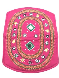 SriShopify Handicrafts Ladies Wallet for Womens Hand Purse ladies clutches purses phone case (Medium Money Clutch purse pink 8.5 Inch Original Mirror Beads and Thread Work handmade)-thumb2