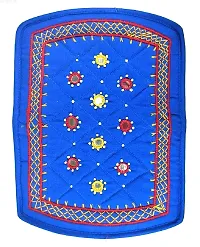 Women?s Hand purse Banjara Traditional Clutches, Cotton handmade Hand Purse ladies wallet (Small 6.5 Inch, Blue, Mirror, Beads and Thread Work Handcraft)-thumb1