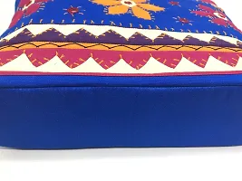 SriShopify Handicrafts Women's Handbag Tote Shoulder Bags | rakshabandhan gifts for sister |Cotton handmade bag with Zip feroza blue (30x40x10 cm original Mirror Work applique work Stylish)-thumb4