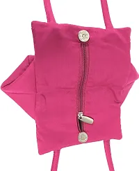 SriShopify Handicrafts Women?s Handbag Banjara Traditional Hobo Bag Purse Cotton handmade (Small, Mirror and Beads thread Work Handcraft Pouch, Pink and Green)-thumb3