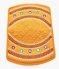 SriShopify Handicrafts Women's Hand Purse Banjara Traditional Hand Poches Cotton Clutch Purse for Girls Wallet (6.5 Inch Small Pocket Yellow Purse Mirror, Beads and Thread Work Handcraft)-thumb3