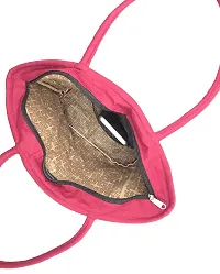 srishopify handicrafts Handbag for Women Shoulder Bags Double Zip Trendy Hobo Bags for Women Handmade Travel Purse Bag Kitty Party Return Gifts Medium Size Maroon-thumb2