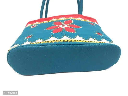 srishopify handicrafts Women Hobo Shoulder Bag Stylish Shoulder Bag Womens Bag Mini Size Handle Tote Girls Stylish Bag Branded Navratri Gift for Ladies Poojan-thumb3