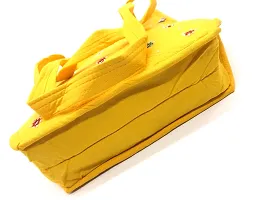 srishopify handicrafts Handmade Women Handbags Shoulder Hobo Bag with Long Strap Ladies Purse Handbag, 14.5L x 7B x 9.5H inches Return Gift Items Yellow-thumb3