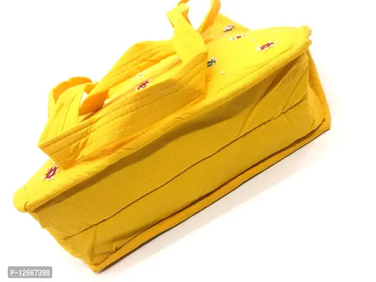 srishopify handicrafts Handmade Women Handbags Shoulder Hobo Bag with Long Strap Ladies Purse Handbag, 14.5L x 7B x 9.5H inches Return Gift Items Yellow-thumb4