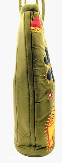SriShopify Handcrafted Banjara embroidered handbags Aplic Mirror work| Medium Handbag for Women | Travel handcrafted Tote Bag | Zipper handbag ladies shoulder bags | mehandi green Handbag-thumb5