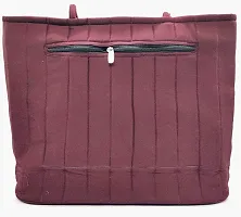 SriShopify Handcrafted Banjara embroidered handbags Aplic Mirror work Handbag for Women | Travel handbag | Zipper Tote Bag | ladies shoulder bags | Shopping Hand bag Medium brown handbags-thumb1