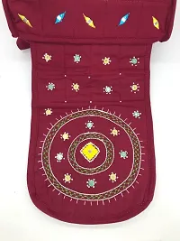 srishopify handicrafts Travel Sling Bag for Women Stylish Handcrafted Banjara Cotton Cross Body Bags for Ladies Ethnic Girls College Sling Bag Return Gifts Medium Size Maroon-thumb4